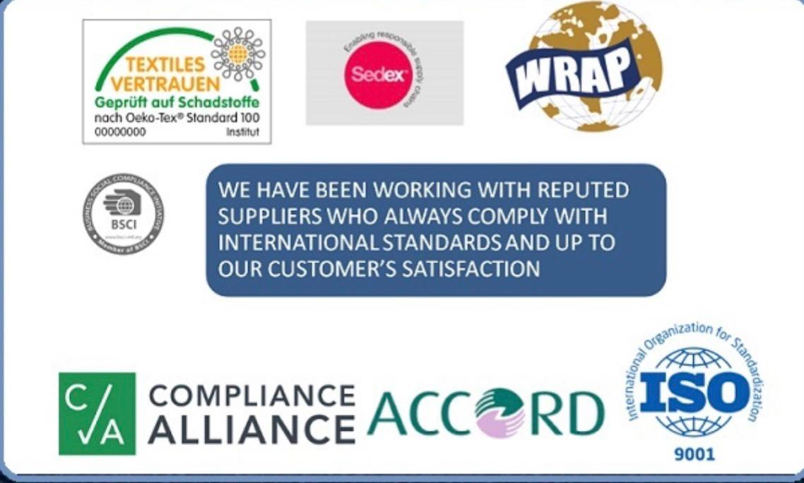 Grandeur Tex Inc Certifications